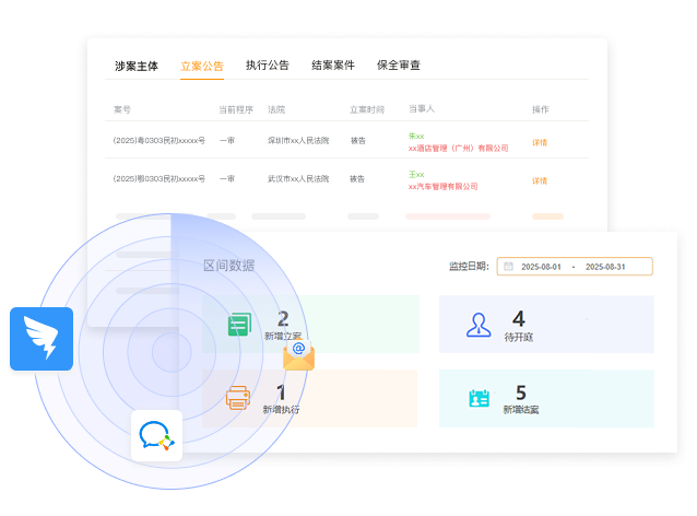 涉诉情况及时通知
